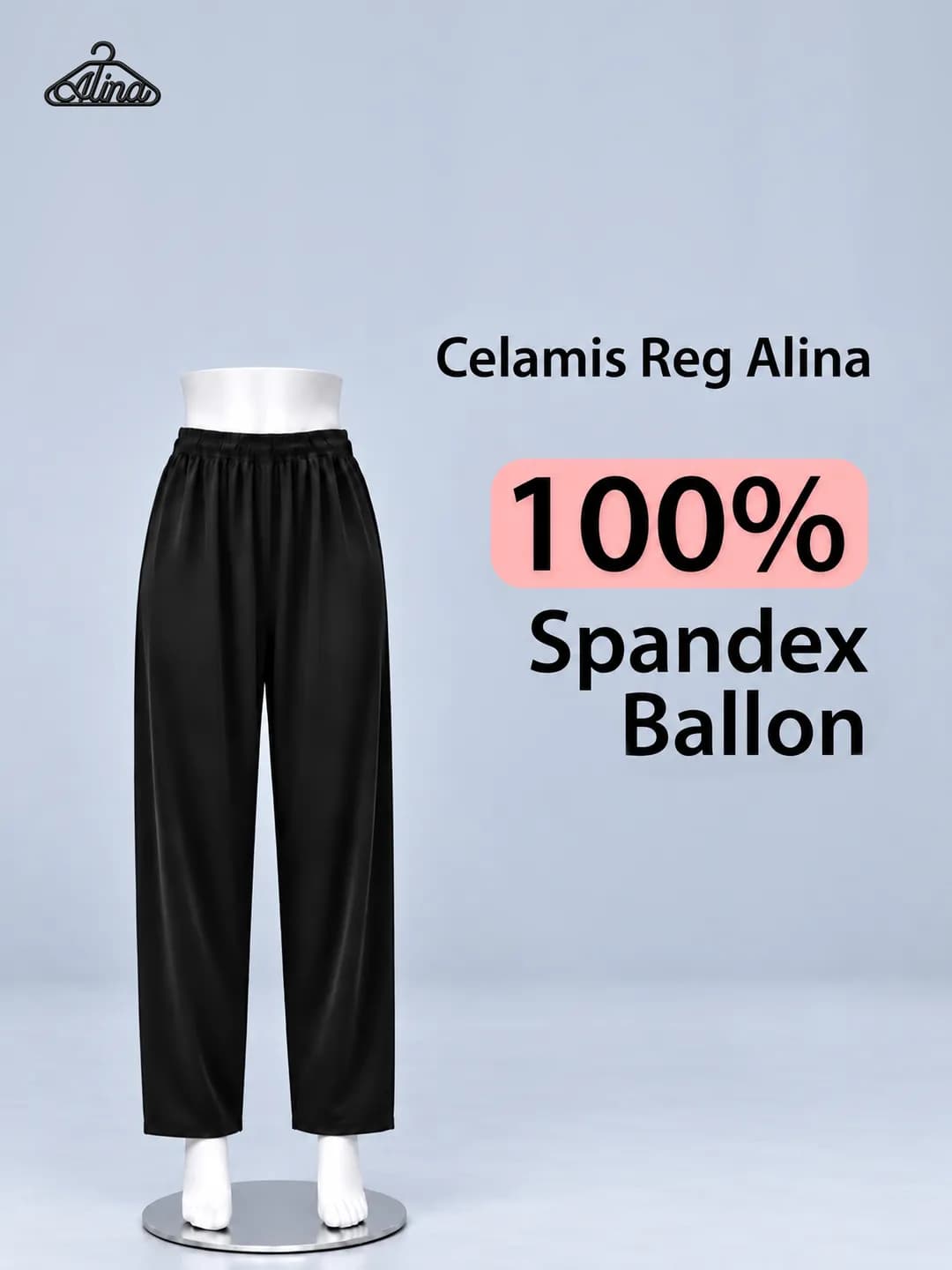 CELAMIS REGULAR ALL SIZE warna Hitam