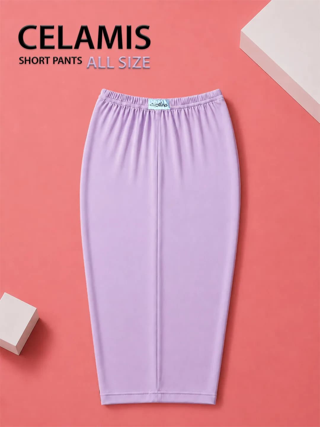 CELAMIS SHORT PANTS ALL SIZE warna Ungu Muda
