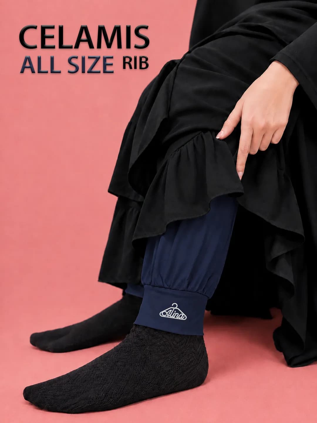 CELAMIS RIB ALL SIZE warna Navy